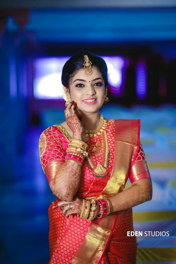 Studio Half Saree Photography